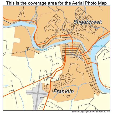 map of franklin pa